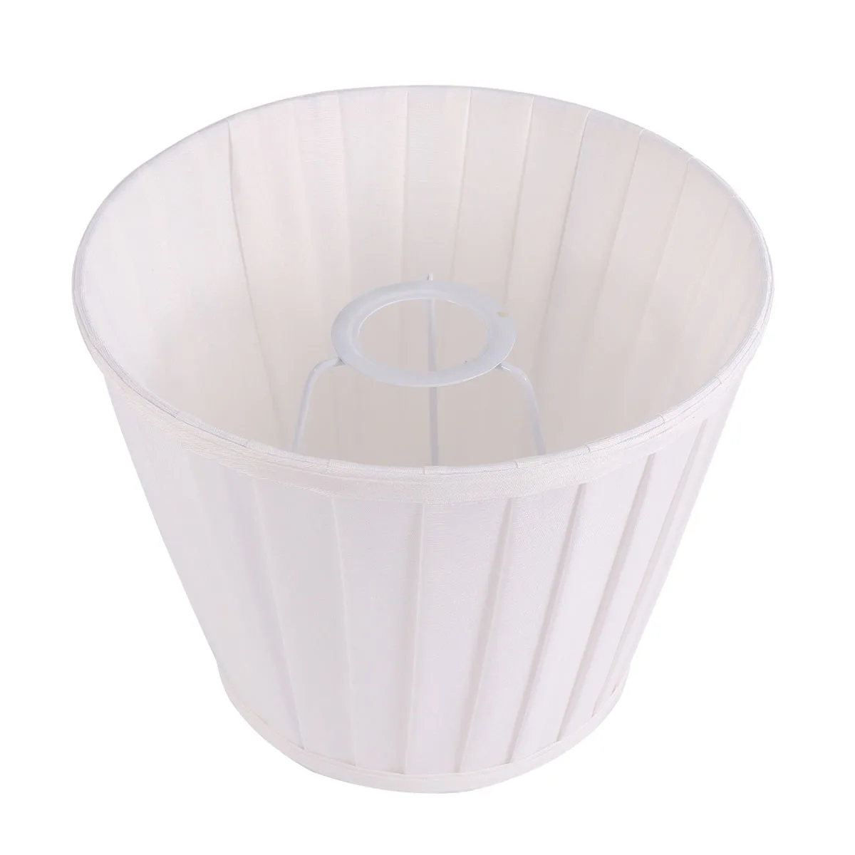 

Pleated Fabric Lampshade Cylinder Cloth Guard Cover Cream Ch Decor E27 Table Floor Bedside Wall Safe Durable