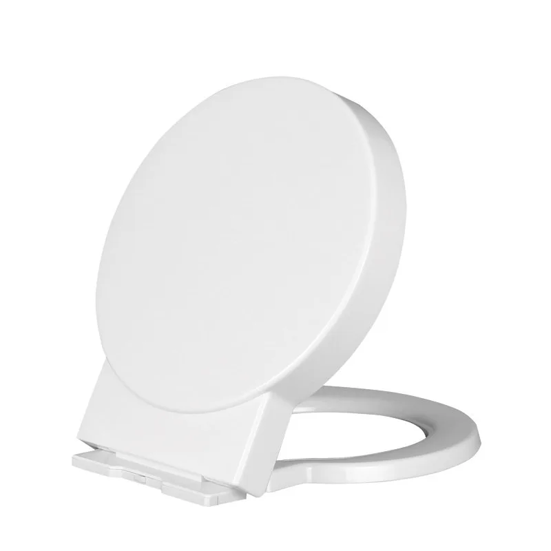 Large O-shaped large round toilet 39cm old-fashioned positive circle,slowly lowering silent thickening PP toilet cover universal