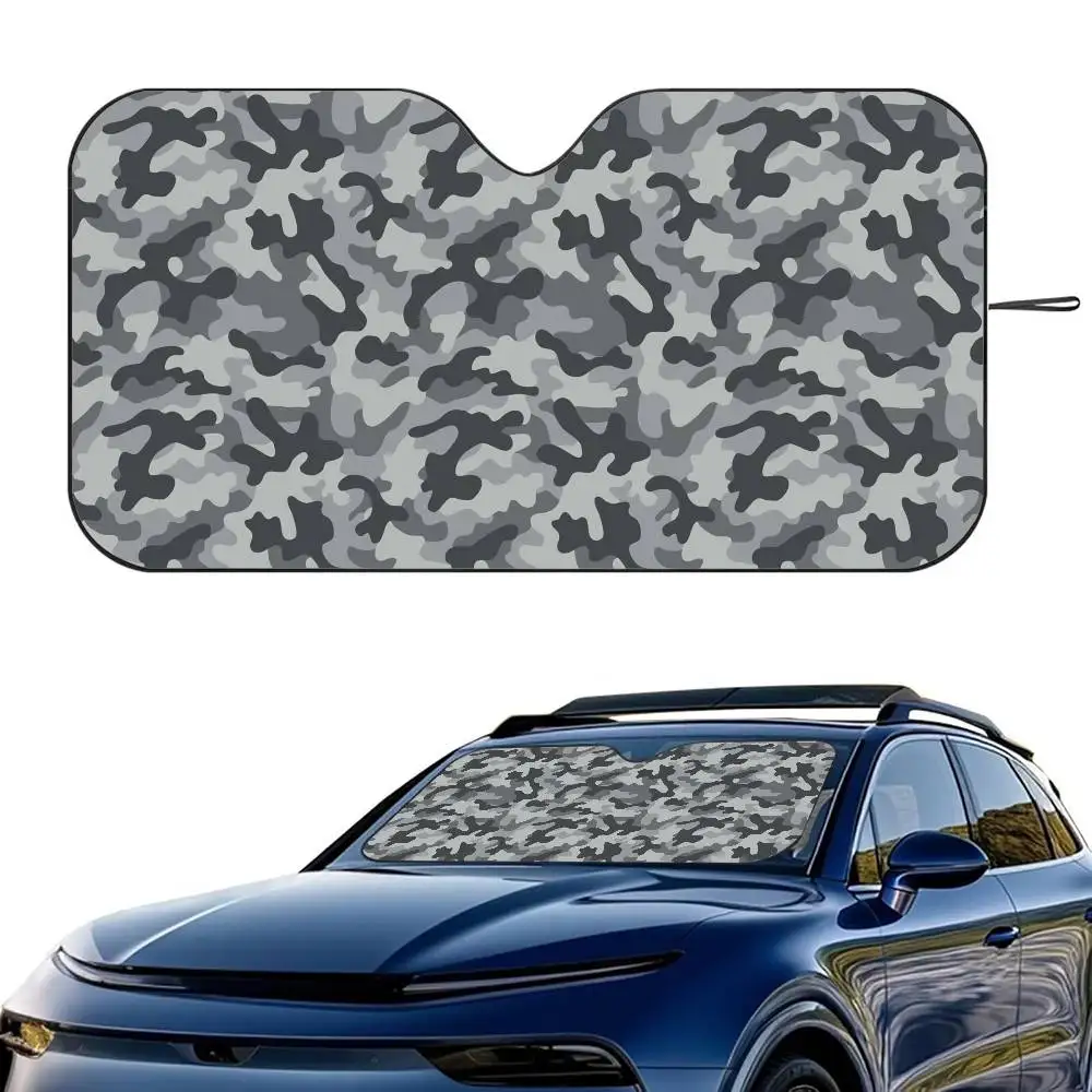 

Camouflage Pattern Camo Car SunShade Windshield Foldable Three-layer Insulation Sunshade By Suction Cup Blocks UV Rays Sun
