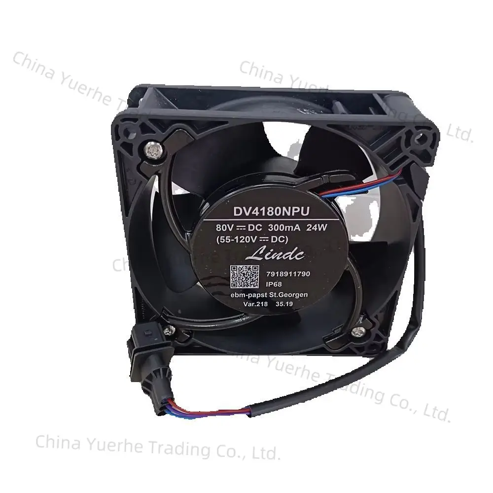 

Cooling Fan 7918911790 DV4180NPU 80V 300mA 24W IP68 for Linde Forklift Truck