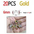 6mm 20pcs Gold