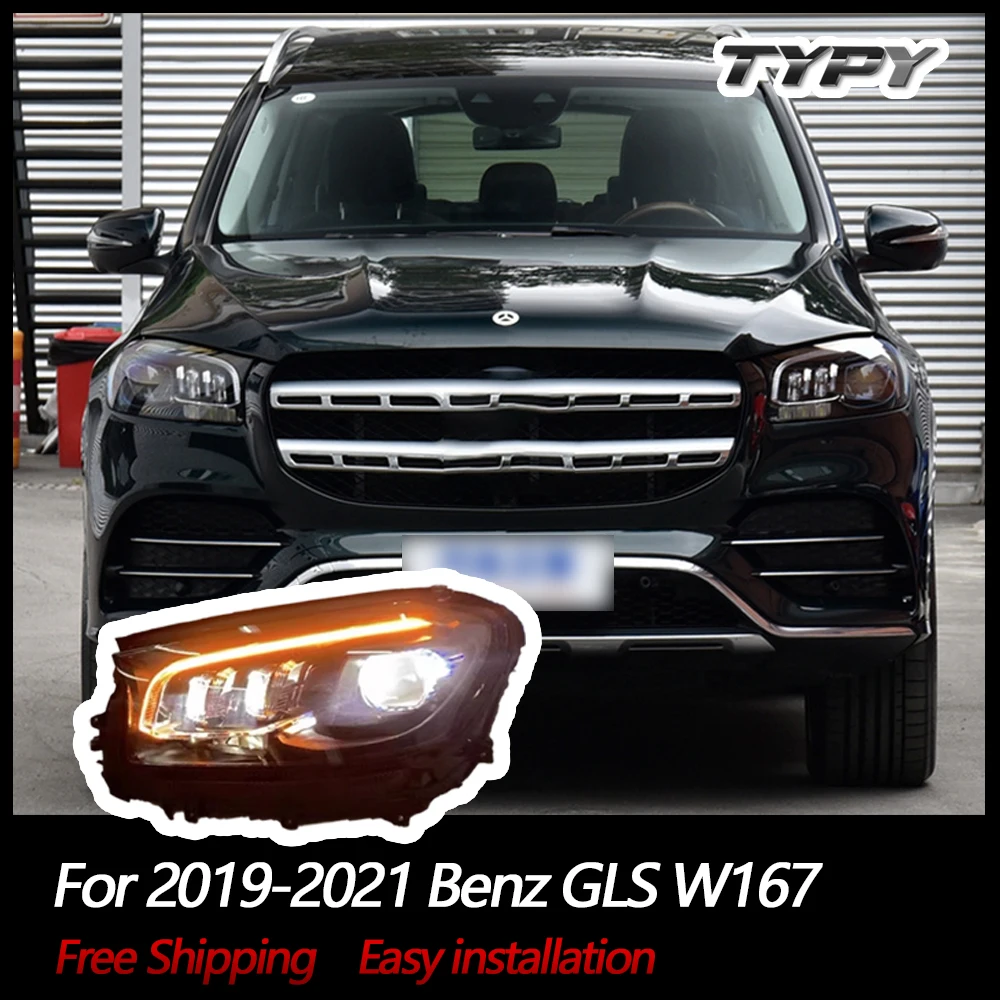 

Новая лампа для освещения Benz GLS W167 2019-2021, дневные ходовые огни с указателями поворота