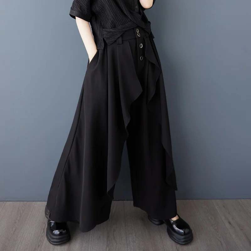 

SuperAen 2025 Spring and Summer New Style Retro Chinese Trouser Skirt Fashionable Loose Pants