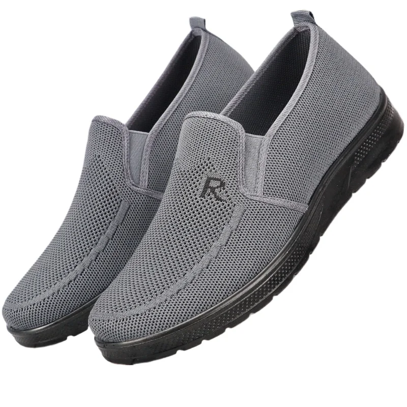 Summer canvas shoes men's old Beijing cloth shoes casual shoes breathable elderly shoes single shoes driving work shoes
