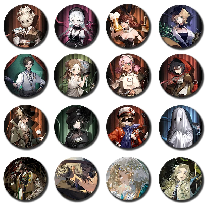 58mm 1PC Reverse 1999 Anime Game Chibi Button Brooch Cartoon Badges Bag Shoes Jewelry Accessory Fashion Lapel Pins Gifts