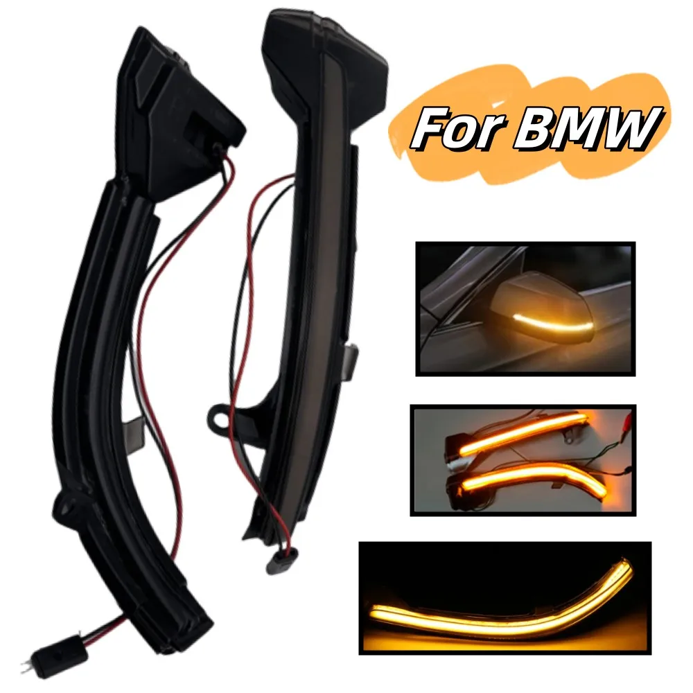 

1Pair Rearview Mirror Indicator Dynamic LED Blinker Turn Signal Light For BMW 5 6 7 Series F10 F11 F07 F06 F12 F13 F01 F02