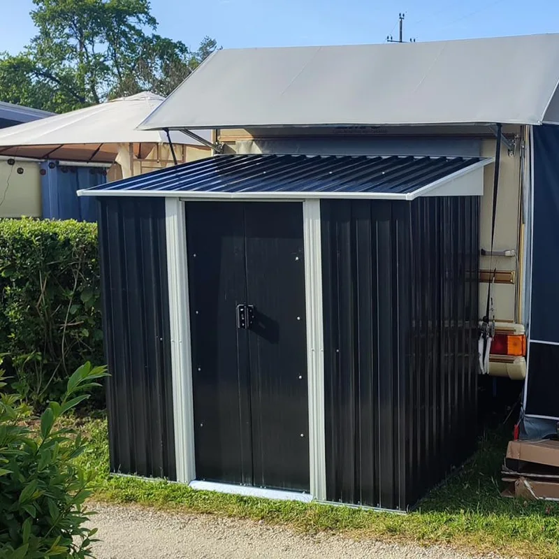 HW-20 Courtyard Tool Room Outdoor Balcony Garden Outdoor Movable Color Steel Storage House