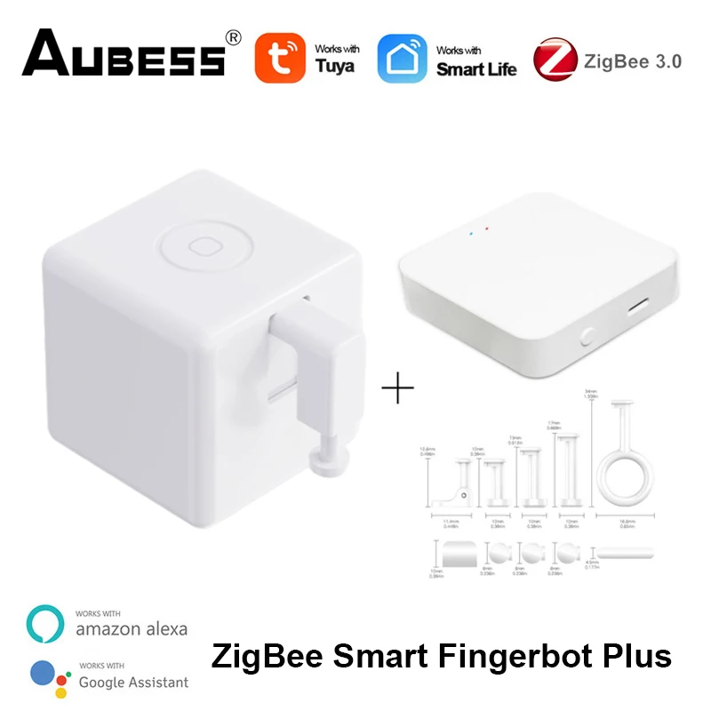 Tuya Zigbee Smart Fingerbot Plus przycisk przełącznika pchacz inteligentnego domu aplikacja do inteligentnego życia działa z bramą ZigBee Alexa Google Home Alice