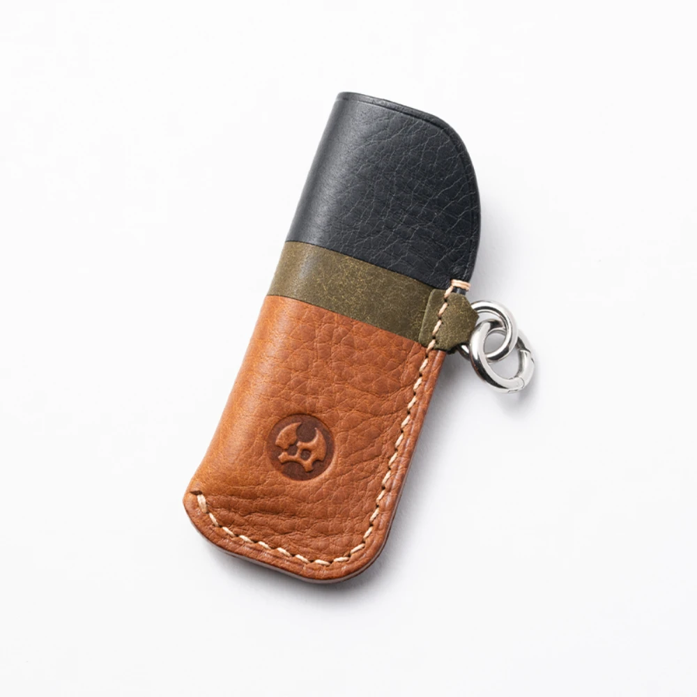 LAUTIE CHOC Leather Slip Fidget Slider Handmade Leather Case EDC Toys Cowhide Protective Case