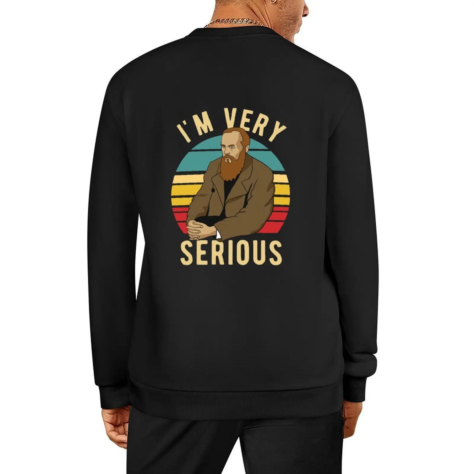 

Dostoevsky - Im Very Serious Pullover japanese style aesthetic clothing men's clothing male clothes oversize sweatshirts