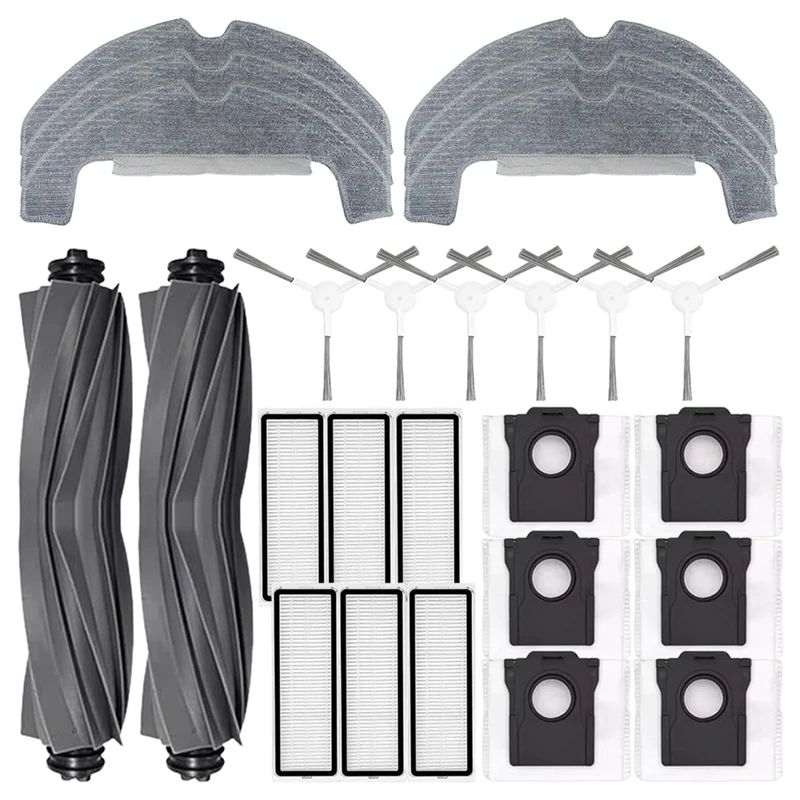 Kit d'accessoires pour aspirateur robot Dreame D10 Plus Isabel 2/Rsat 32GD, pièces détachées, brosse latérale principale, filtre, sac à poussière, vadrouille, gril