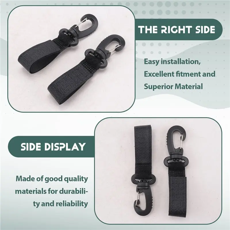 Paddle Storage Clip Paddle Holder Kayak Boat Fishing Rod Holder Clip,Inflatable Boat Paddle Oar Strap Webbing-ABQA