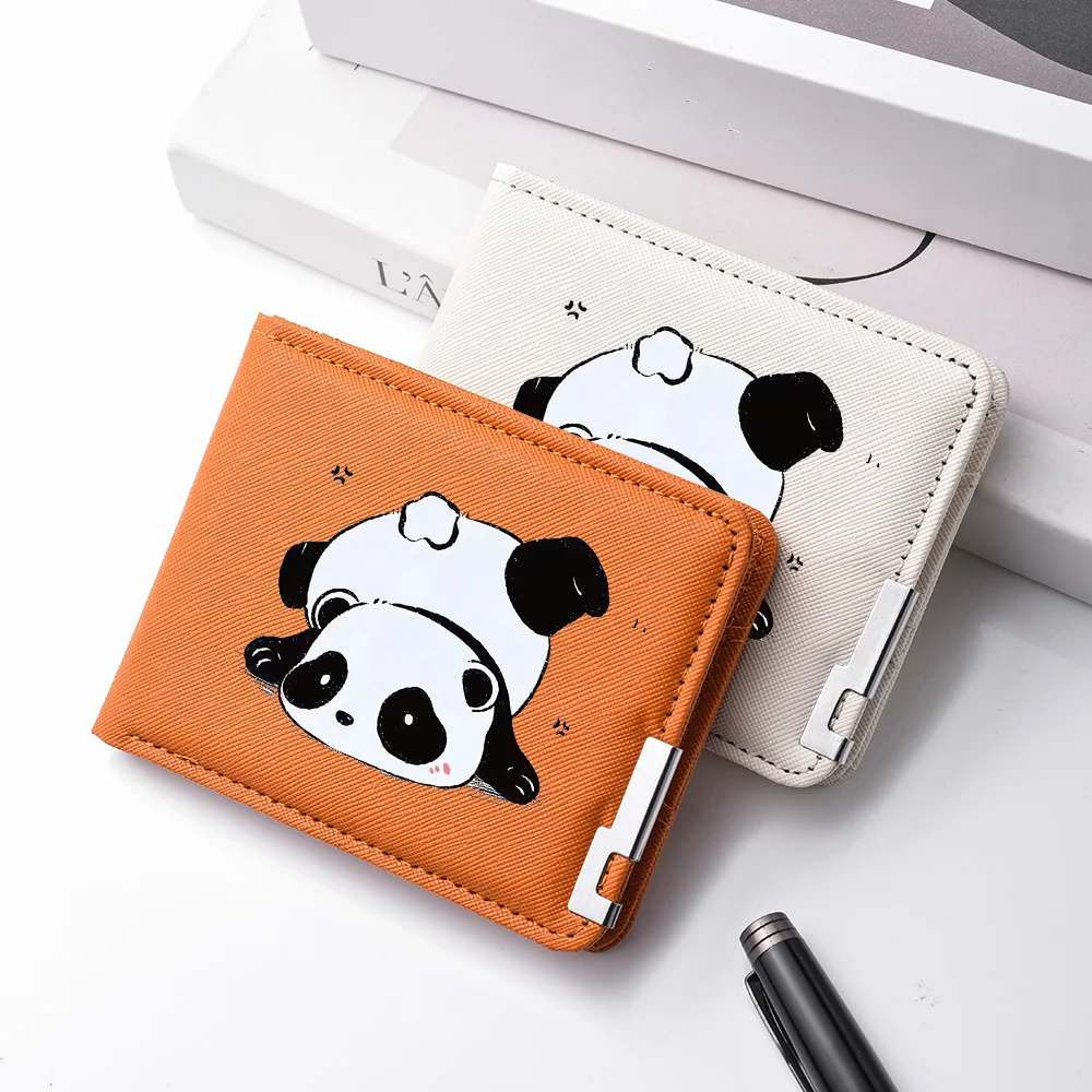 Men's Mini Wallet - Ultra-thin Card Holder with Personalized Cartoon Design. Made of PU Leather. Suitable for Men.