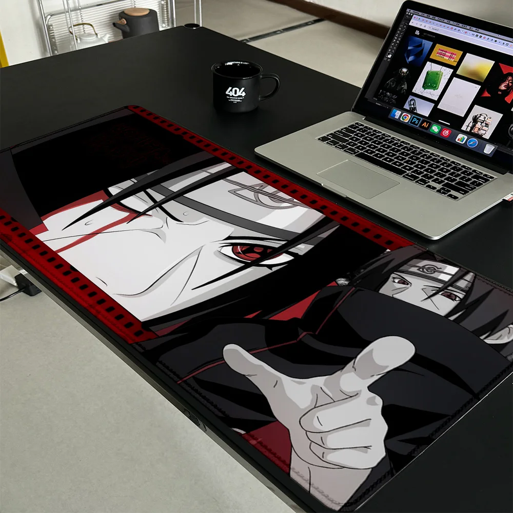 HD XXL 40x90cm Uchiha Itachi N-Naruto Mouse Pad E-sports Gamers Pc accessories Gaming Rubber Keyboard expand Desk Mat Mouse pads