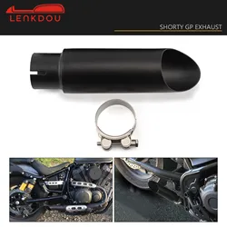 For Yamaha Bolt XVS950 2014-2024 Motorcycle Radiant Cycles Shorty GP Exhaust Muffler Pipe Moto Accessories 304 Stainless Steel