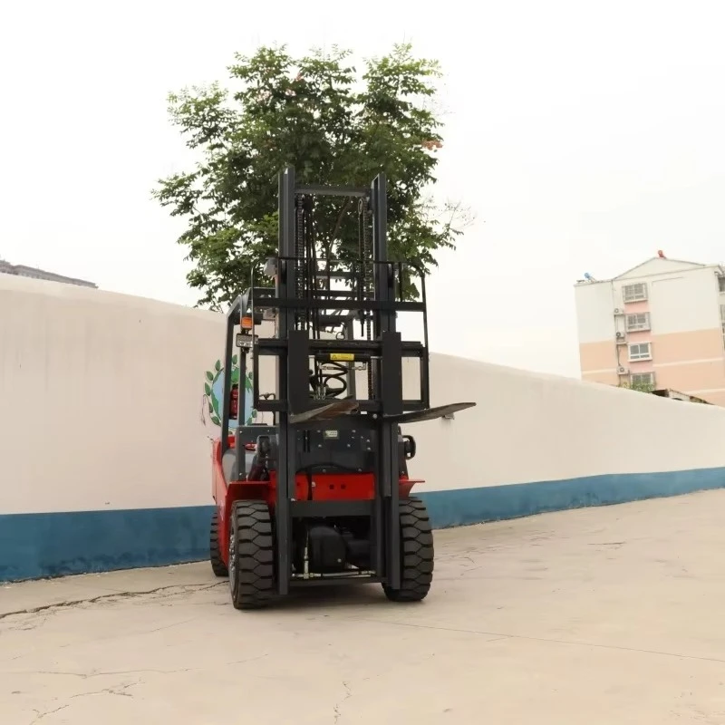 Electric Forklift Four Wheels 1 Ton 1.5 Ton 2 Warehouse Handling Elevated Battery Forklift Loading Best Price