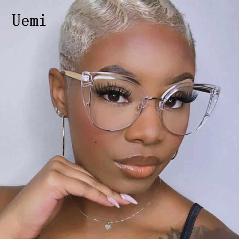 New Retro Anti Blue Light Cat Eye Women Glasses Fashion Trending Metal Frame Clear Lens Reading Female Eyewear Wholesale