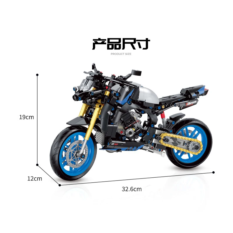 IN STOCK 60508 60509 60502 60501 Technical Motorcycle Building Blocks Bricks Assembling Model Kids Toys Gift Set