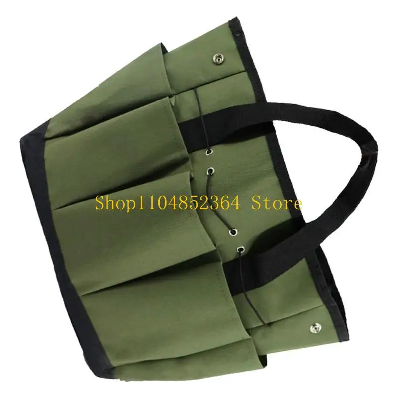 652F Garden Tool Bag Gardening Bag with Multiple Pocket Strap Electrician Tool Bags for Men Wome Wear Resistant Multifunction