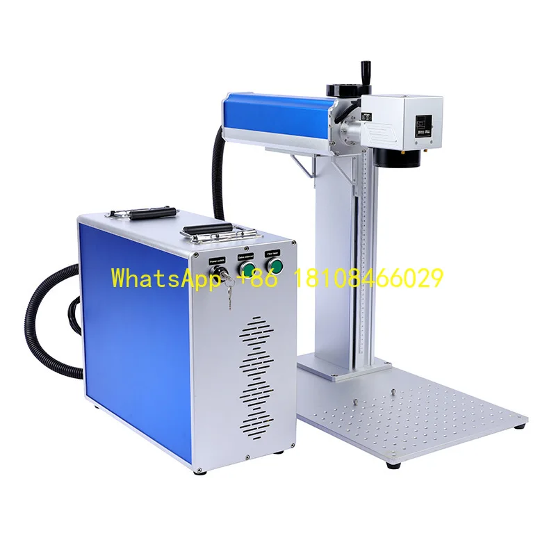 Desktop Fiber Laser Marking Machine Metal Sign Engraving Machine Compact Portable Laser Marking Machine