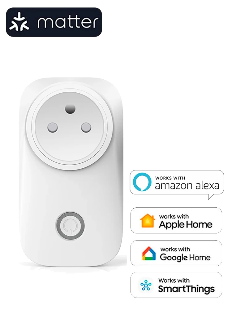 Przedłużacz z wieloma gniazdami Matter 16A z pomiarem zużycia energii, kompatybilny z uHome+, Alexa, Apple HomeKit, Google Home, SmartThings, 220V — zdjęcie produktu 7