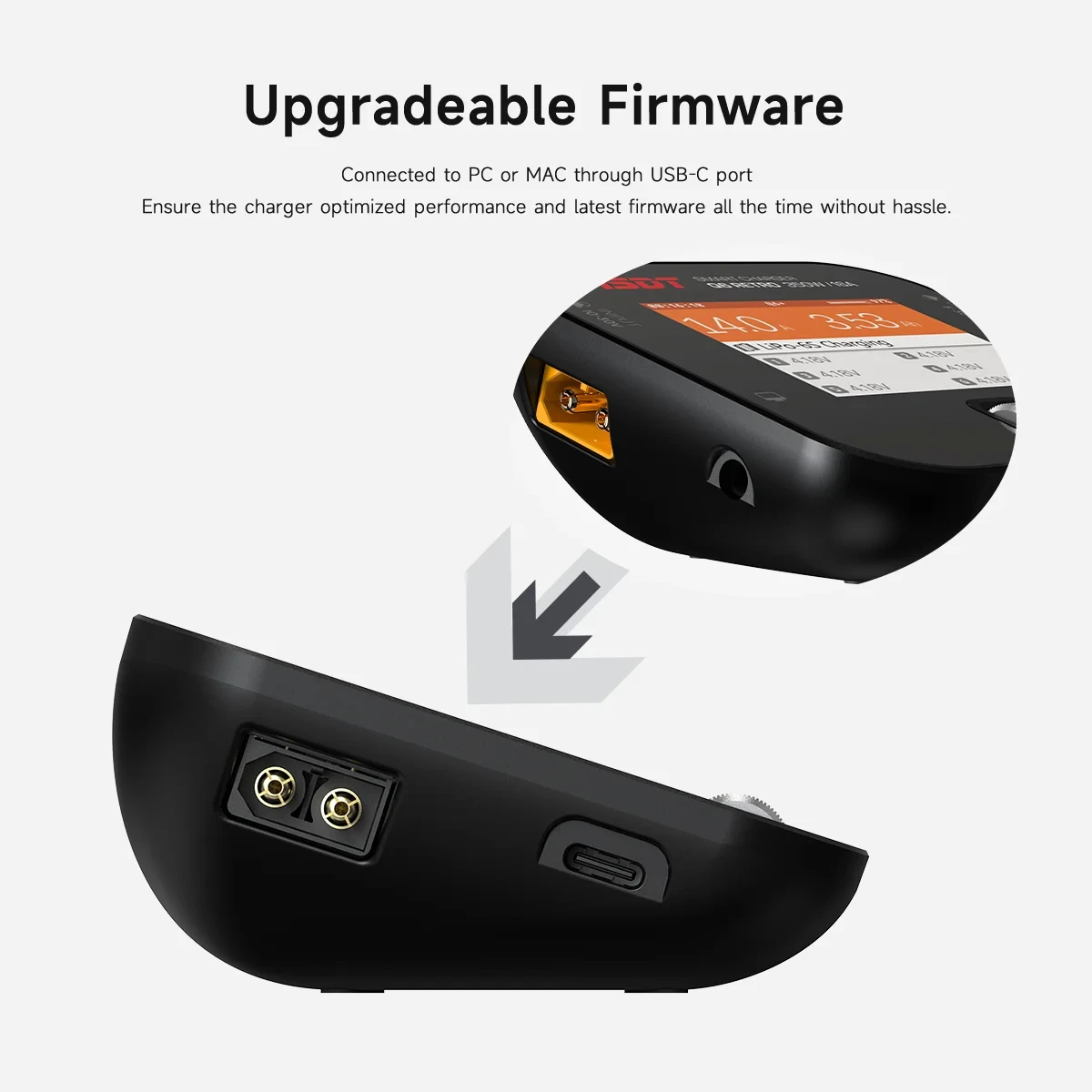 ISDT Q6 Retro 350W 16A DC Lipo Battery Balance Charger Discharger 2.4inch IPS Display for 2-6S Battery LiFe/LiPo/LiHV Rc Model - Image 4