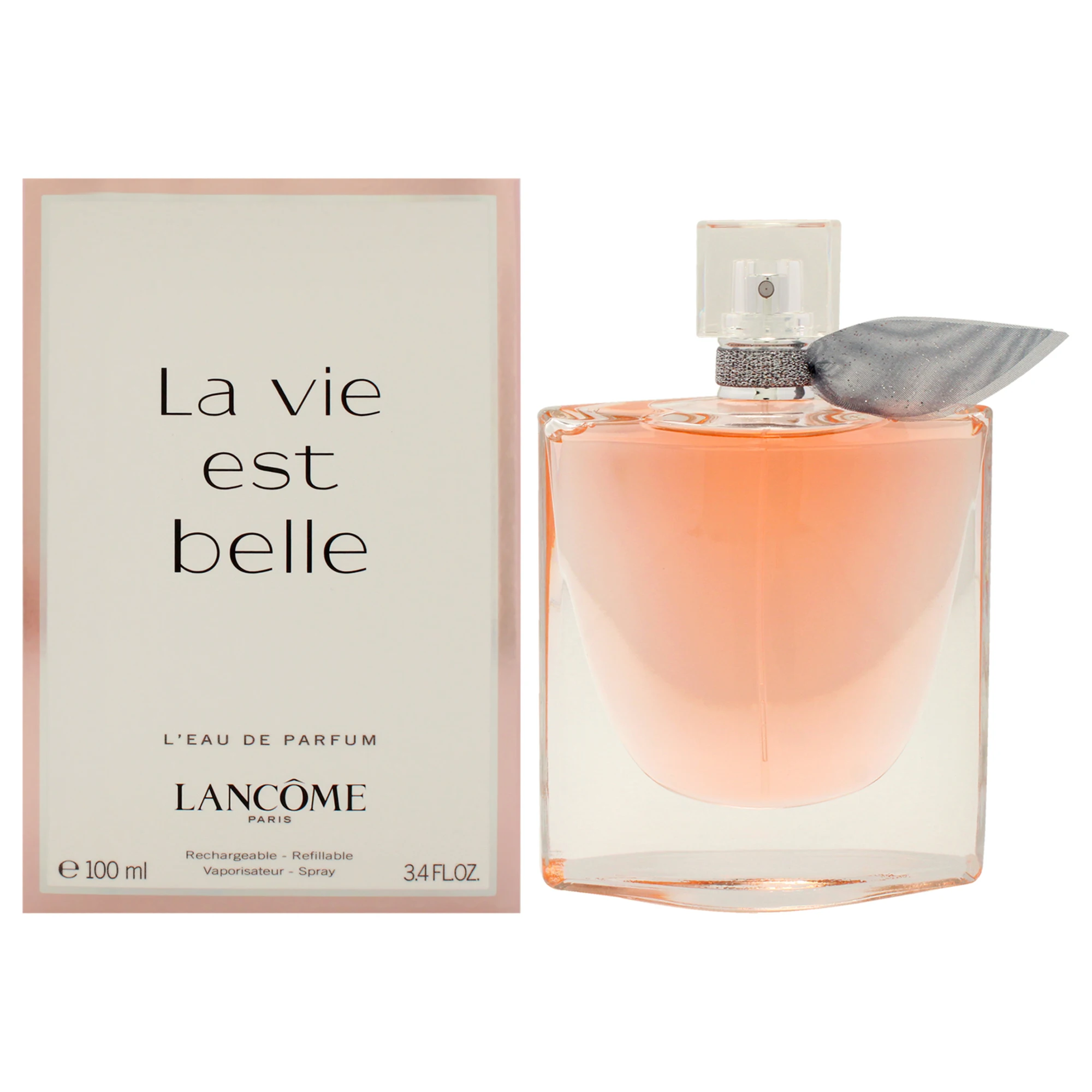 La Vie Est Belle من Lancome للنساء - بخاخ عطر LEau de 3.4 أونصة (قابل لإعادة الملء)