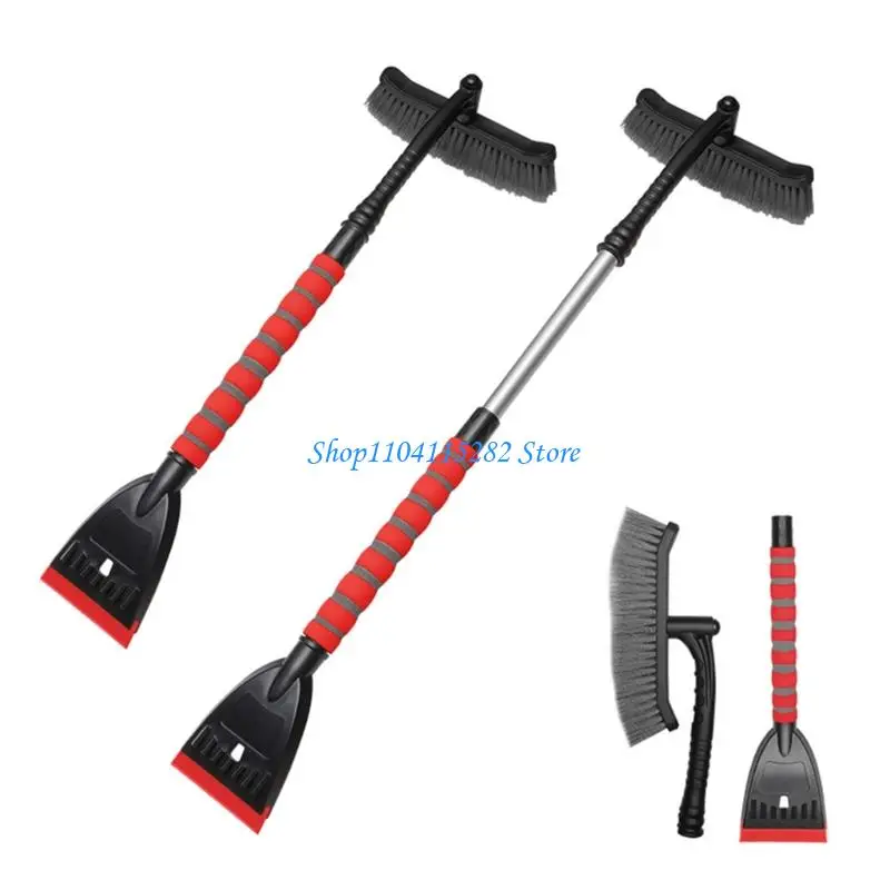 

Snow Removal Shovel Brush with Ergonomic Foam Grip For Ice Scraping Snow Removal