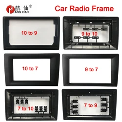 9 10 inç 7, 9 ila 10 inç araba radyo çerçeve araba radyo anahtarı çerçeve tüm oto modelleri için uygun araba radyo fasya dönüştürme çerçeve