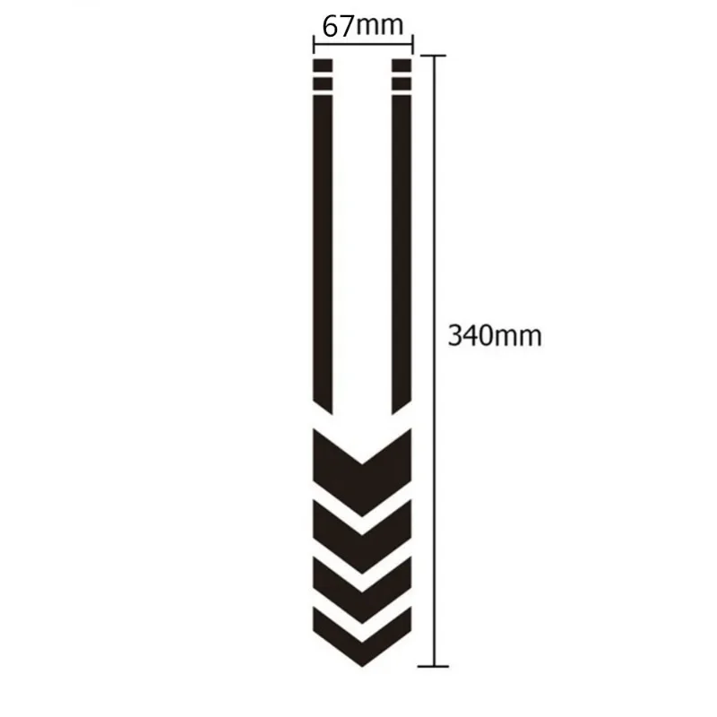 Universal Motorcycle Reflective Stickers Car Motorbike Scooter Arrow Stripes Fender Decals Waterproof Warning Decoration