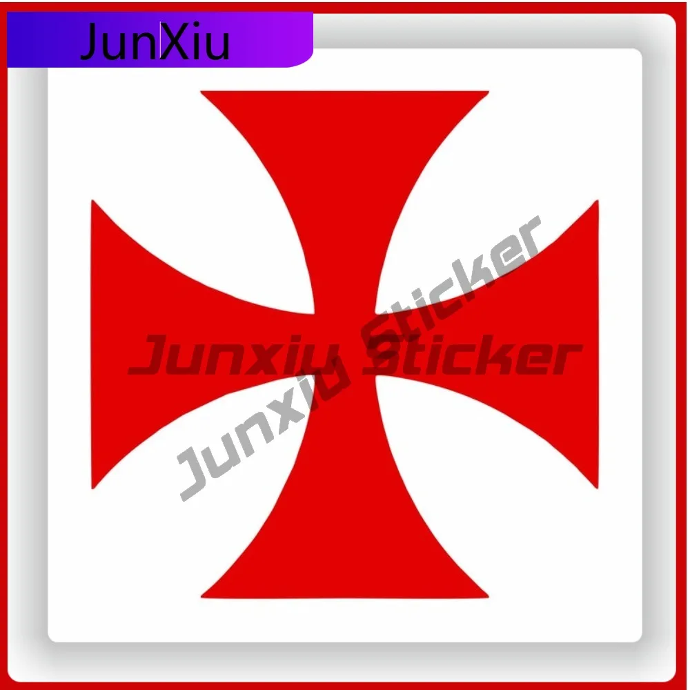 

Square Masonic Emblem Red Cross Freemasonry Vinyl Waterproof Decals Mountain Camper Decals Car Custom Bumper Refit Sticker Funny