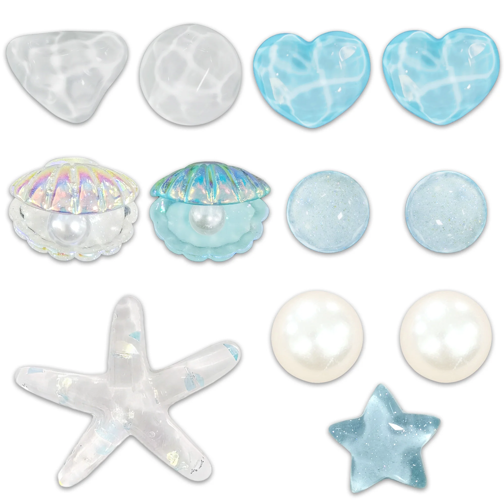 Cute Sea Shell Shoe Charms for Clogs Accessories DIY Silde Sandals Gardens Shoe Decoration Buckles Pins Boys Girls Gifts