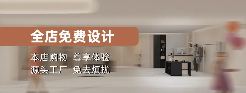 In the corner modern clothing store, the island table women's clothing store is placed in the middle of   flowing table view 6