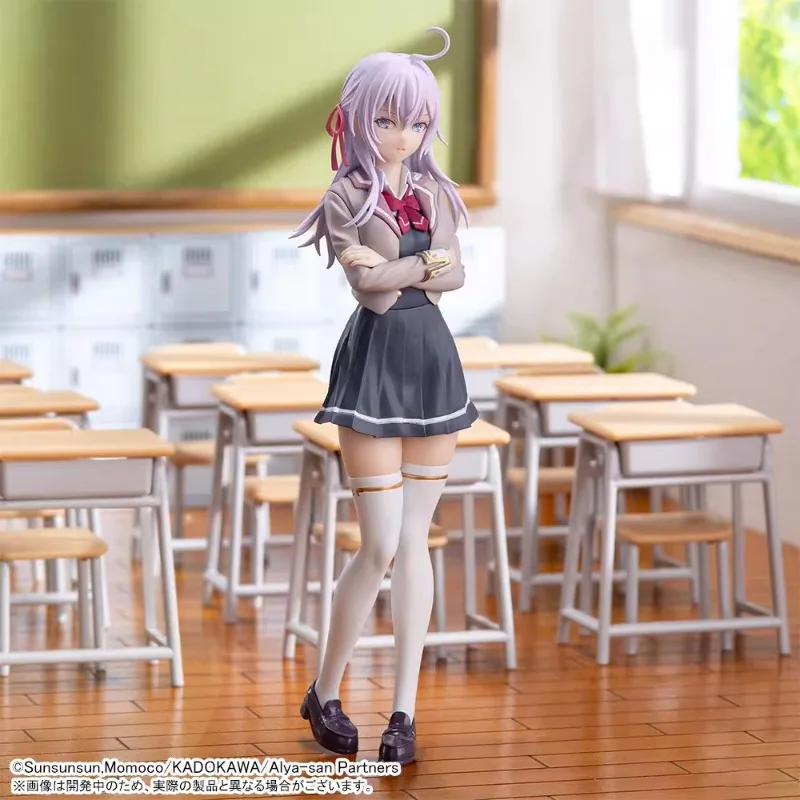 SEGA Alya The Girl Next To Me Arlya Who Sometimes Softly Blurt Out Russian To Hide Her Embarrassment Premium Figure Anime Models