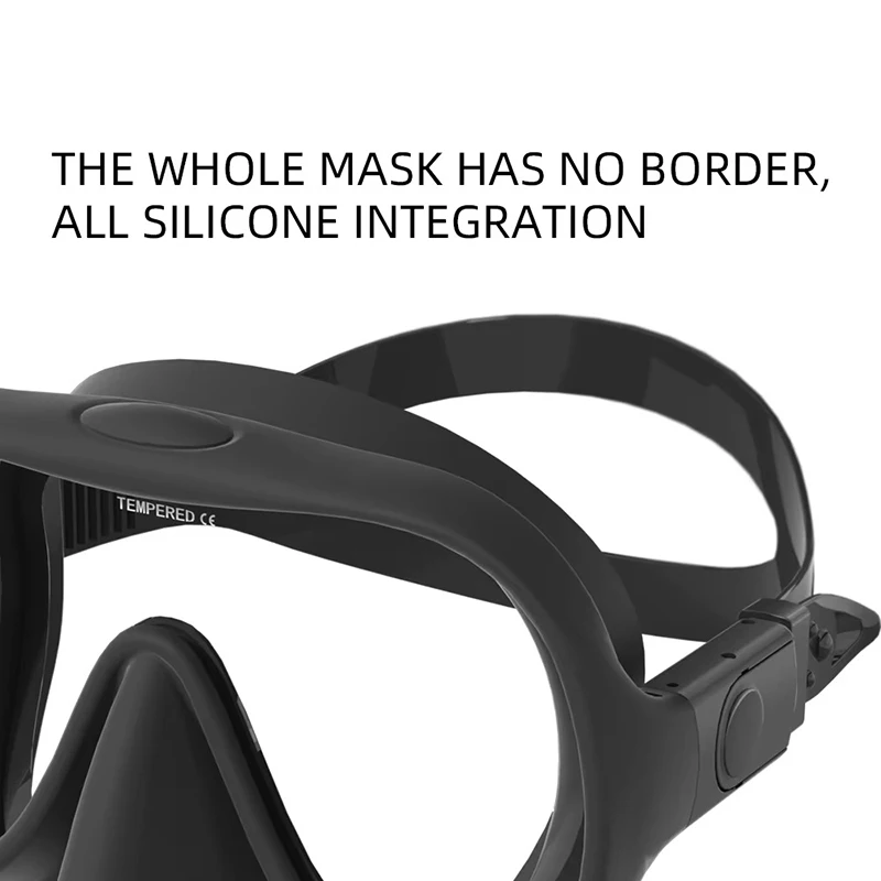 قناع سكوبا احترافي بدون إطار للبالغين والغطس - زجاج مقسى، مضاد للضباب، حماية من الأشعة فوق البنفسجية - الغوص، الغوص الحر، صيد الأسماك بالرمح #6