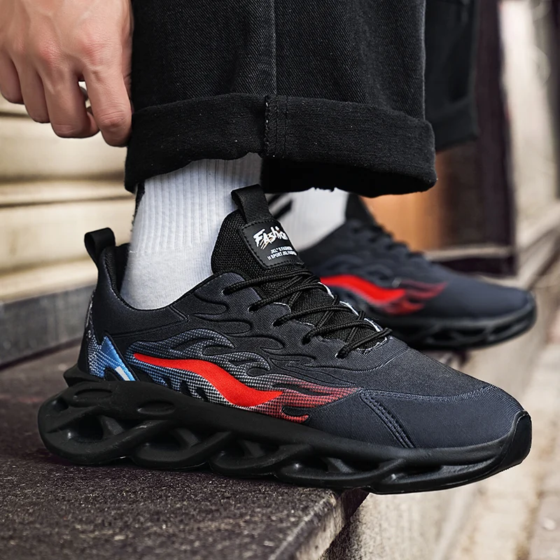 

Sports casual shoes thick soles non-slip teenagers ultra-light shock-absorbing blade running shoes women's fashion shoes