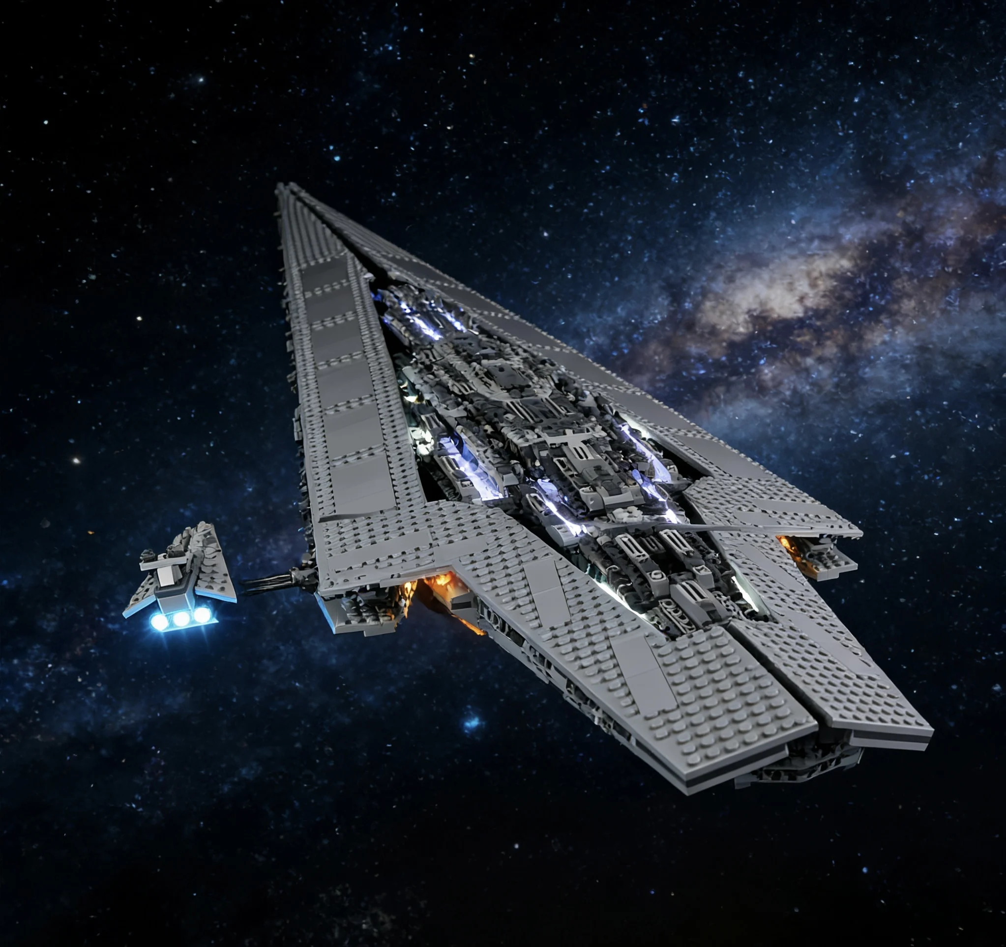 

Комплект светодиодных фонарей для конструктора LEGO Super Star Destroyer 10221 (без модели)