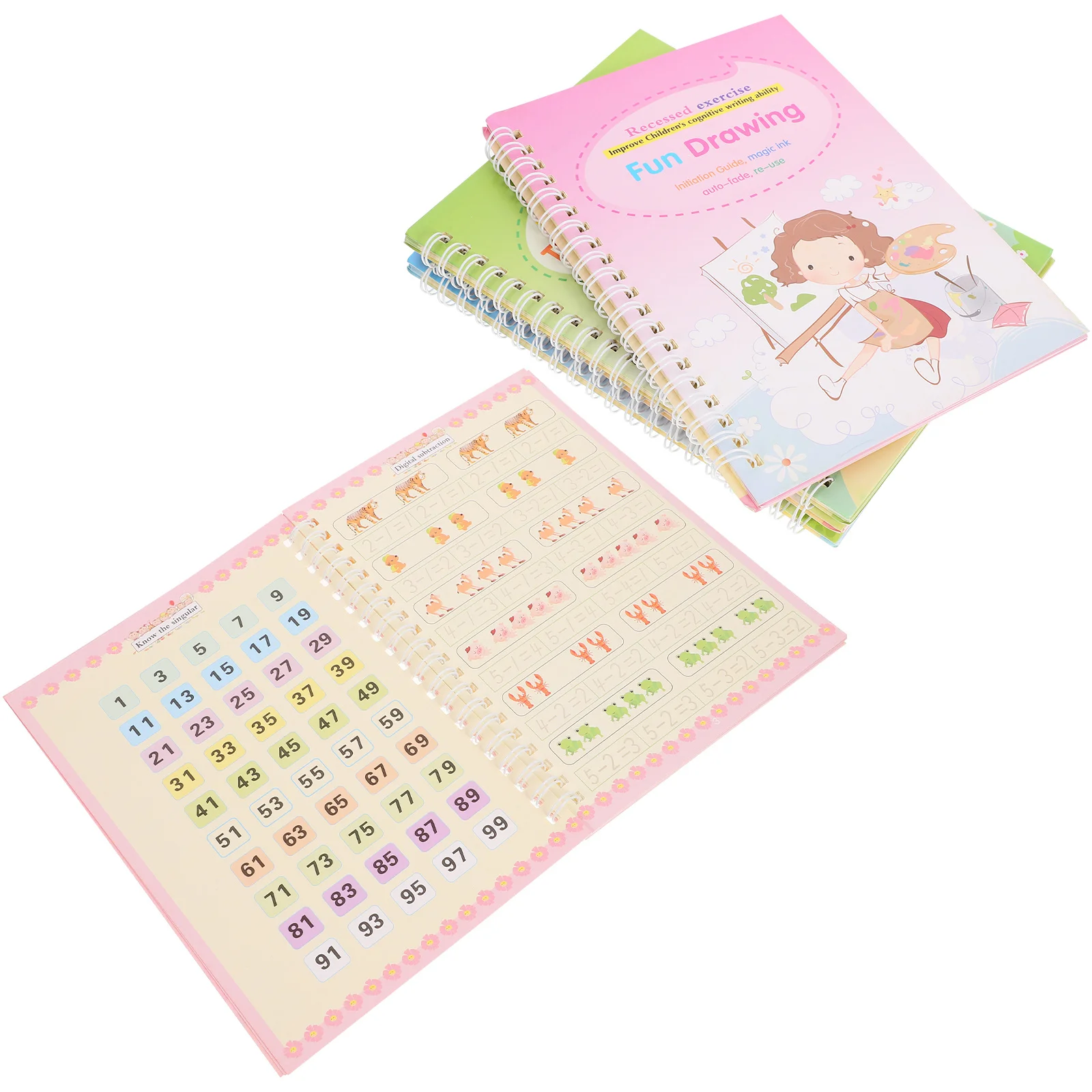 

1Set Handwriting Practice Copybook Groove Writing Book Calligraphy Exercise Board Practical Writing Tool