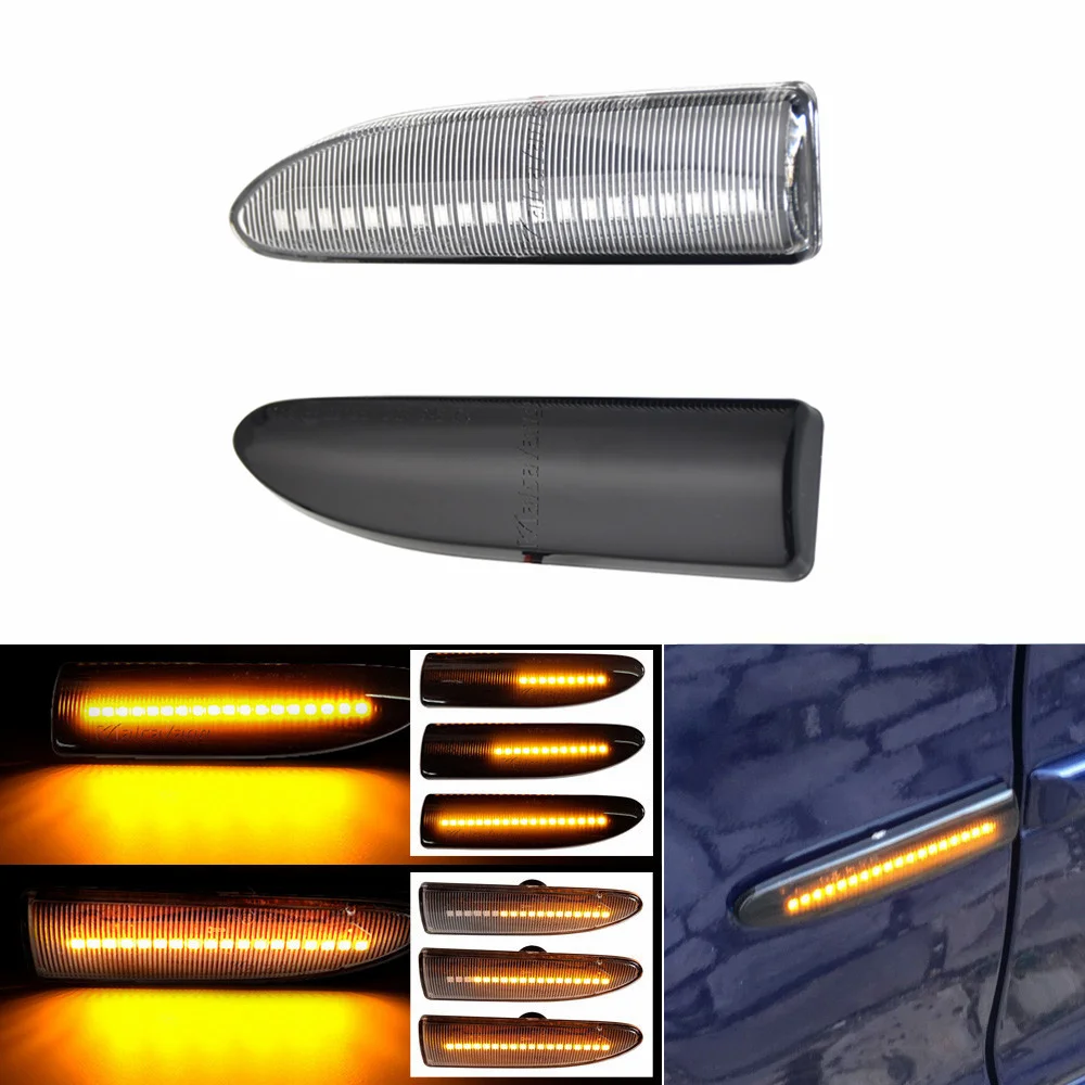 Car Styling Turn Repeater Sequential Turn Signal For Jaguar X-Type 2002 2003 2004 2005 2006 2007 2008 2009 Light Blinker Lamp