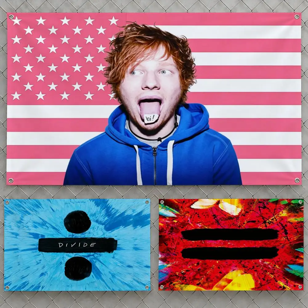 Singer Ed Sheeran Divide Shape of You Flags Wall Hanging Flag Banners For Birthday Parties Outdoor Bedroom Dorm Room Decor