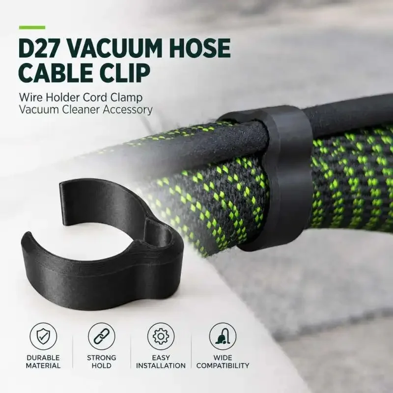 Vacuum Hose Cable Fixer D27 Wire Organizer Clip Vacuum Cleaning Part