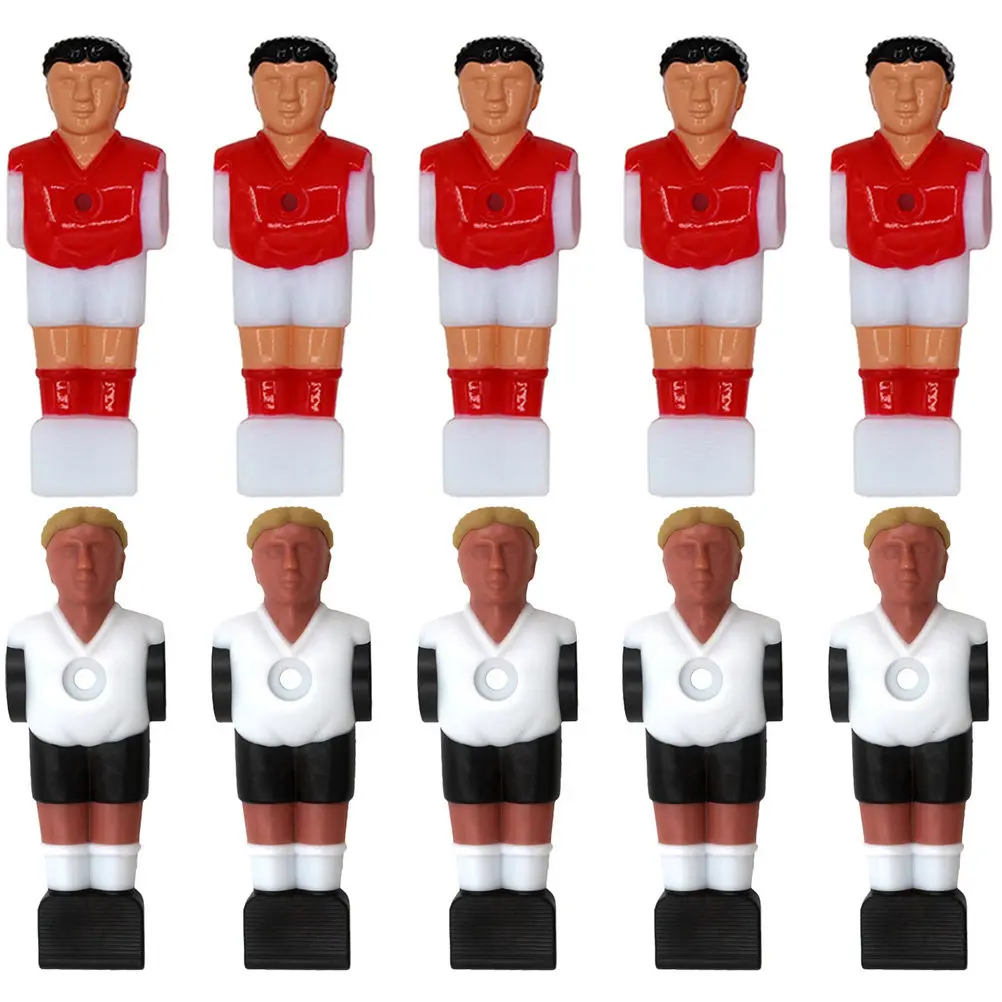 

Набор из 10 фигурок футболистов для настольного футбола, прозрачные, с цветной печатью, износостойкие, для игры в настольный футбол