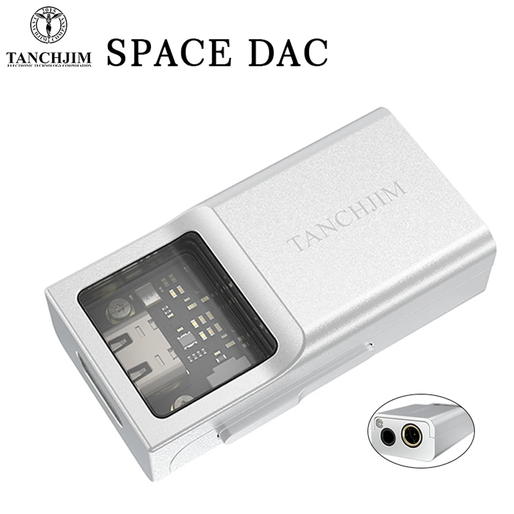 Tanchjim Space  Headphone Amplifier AMP Dual CS43131 Decoder Mobile Phone Portable mini 3.5mm and 4.4mm Outputs DAC