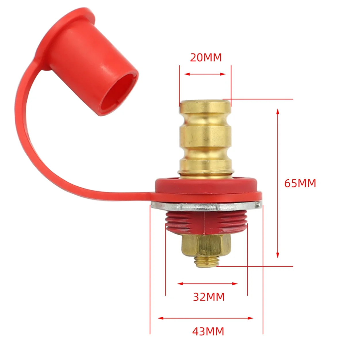 CP-4057 Remote Battery Jumper Post Terminal M10 Remote Battery Terminals 250A for UTV ATV Trucks Car RV Boat Yacht