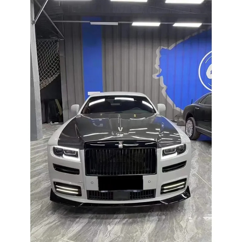 YICKU Excellent Quality Auto Part For Rolls-Royce Ghost Upgrade Msy Body Kit Front Lip Side Skirt Rear Diffuser Dry Carbon Fiber