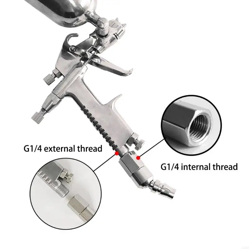 موصل دوار عالمي جديد 2025 مقاس 1/4 بوصة لضاغط الهواء يتميز بتطبيق مرن يدور 360 درجة #5