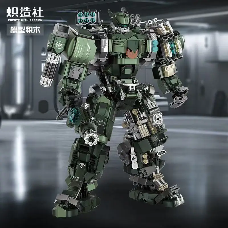 

Chizao Society D212228 Falcon Dawn Battle Damage Edition Heavy Mecha Building Blocks - Advanced Difficulty Assembly Toy