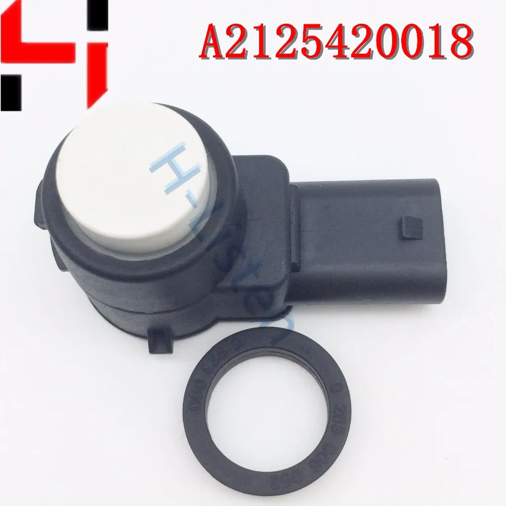 (4pcs) High Quality Parking Plastic Sensor PDC 2125420018 A2125420018 for ABC S E SLK CL CLS Class White Color