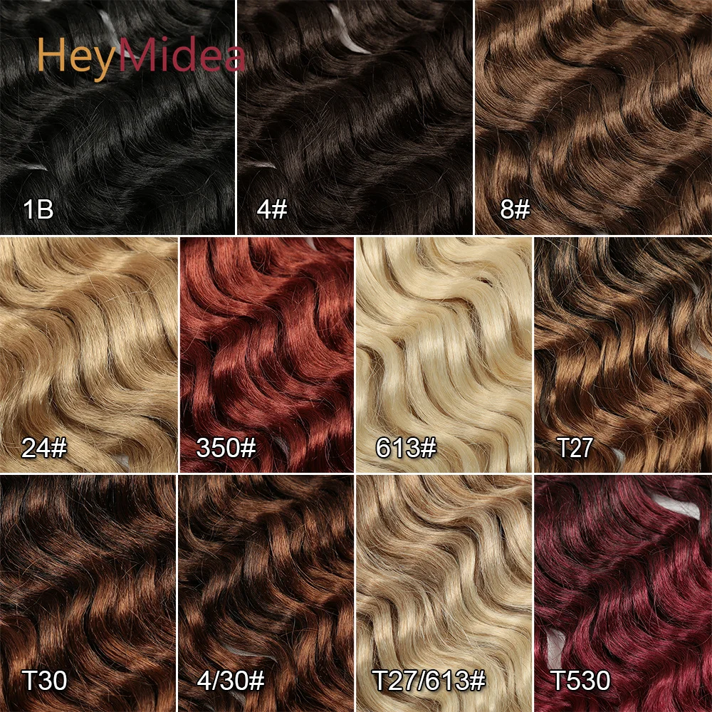 24 pollici Deep Wave Twist Crochet Hair sintetico Ocean Wave intrecciare le estensioni dei capelli Ombre Passion Twist Hair Soft Deep Twist Hair