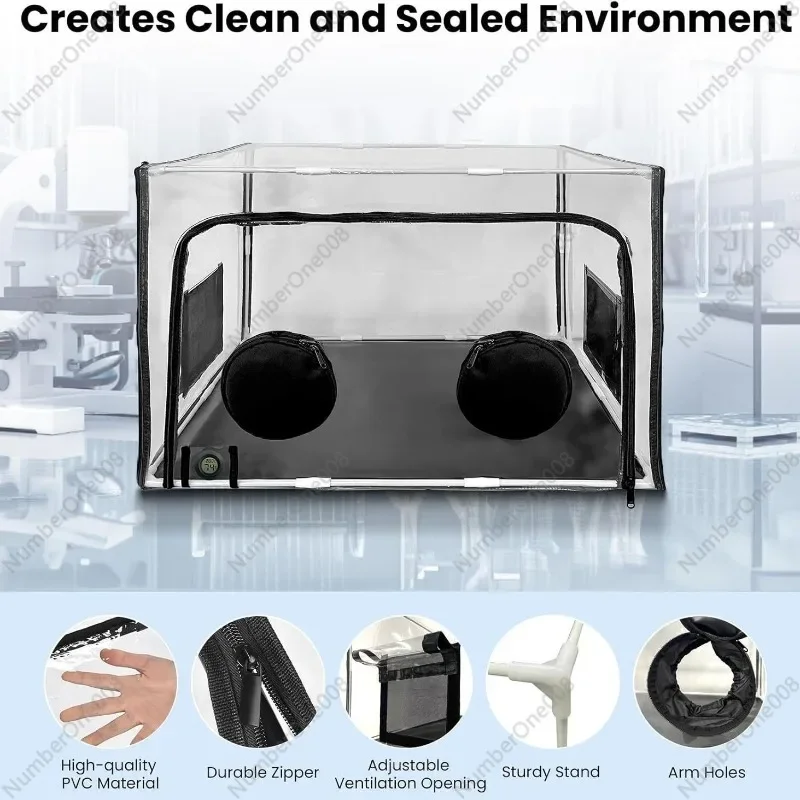 Large Still Air Box Mushroom Grow Bag Mycology Lab Ventilation Hood Propagation Station Grow Tent
